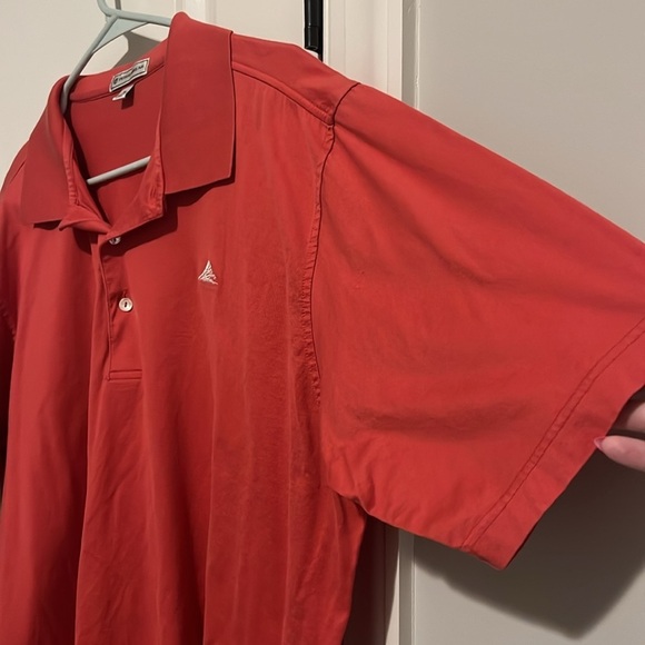 Peter Miller Size XL 100% Coral Polo Short sleeve Shirt Super soft Preppy - Picture 3 of 7